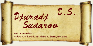 Đurađ Sudarov vizit kartica